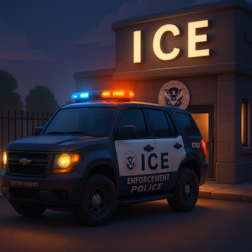 Ice Police Car 3D